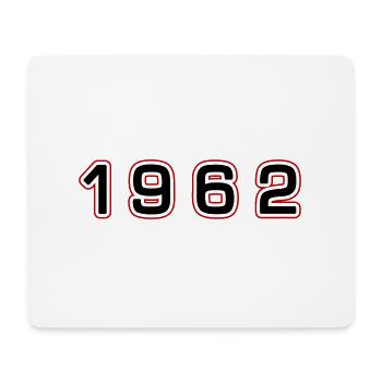 1962 Year Number - Mouse Pad (horizontal) - white - Front