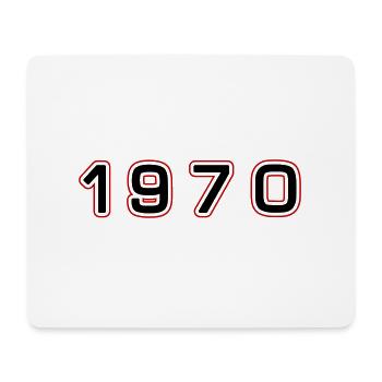 Numéro de l’année 1970 - Tapis de souris (format paysage) - blanc - Devant