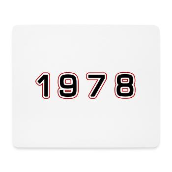 Numéro de l’année 1978 - Tapis de souris (format paysage) - blanc - Devant