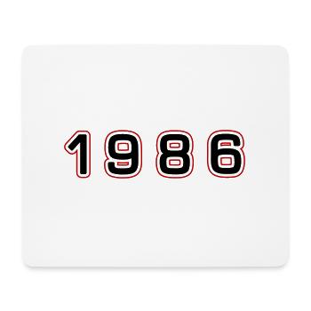 1986 Year Number - Mouse Pad (horizontal) - white - Front