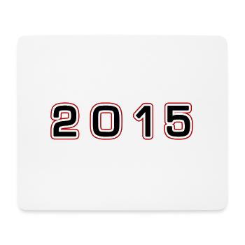 2015 Year Number - Mouse Pad (horizontal) - white - Front