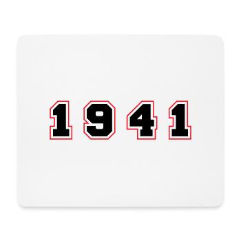 1941 Year Number - Mouse Pad (horizontal) - white - Front