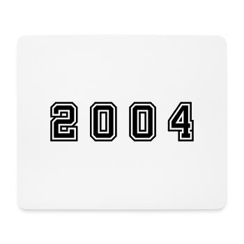 2004 Jahr Zahl - Mousepad (Querformat) - Weiß - Vorne