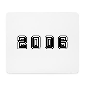 2006 Year Number - Mouse Pad (horizontal) - white - Front