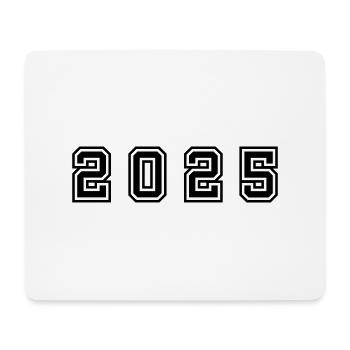 2025 Year Number - Mouse Pad (horizontal) - white - Front