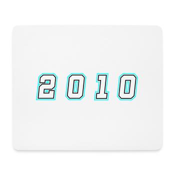 2010 Year Number - Mouse Pad (horizontal) - white - Front
