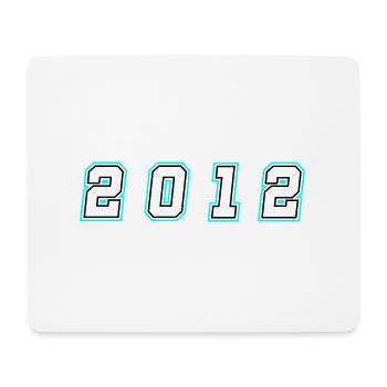 2012 Year Number - Mouse Pad (horizontal) - white - Front