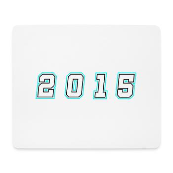 2015 Year Number - Mouse Pad (horizontal) - white - Front