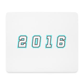 2016 Year Number - Mouse Pad (horizontal) - white - Front