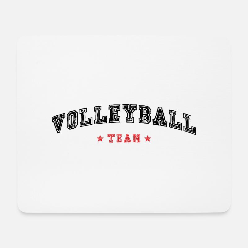 Volleyball Team - Mousepad (Querformat) - Weiß
