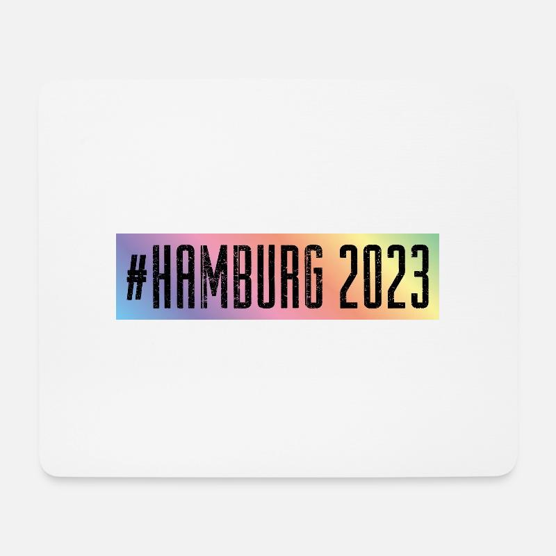 Hamburg 2023 - Mousepad (Querformat) - Weiß
