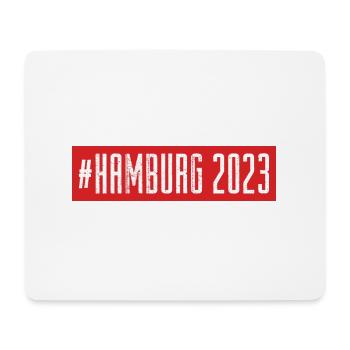 Hamburg 2023 - Mousepad (Querformat) - Weiß - Vorne