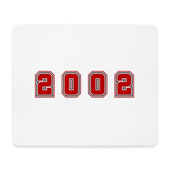2002 Year Number - Mouse Pad (horizontal) - white - Front