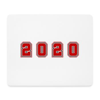 2020 Year Number - Mouse Pad (horizontal) - white - Front