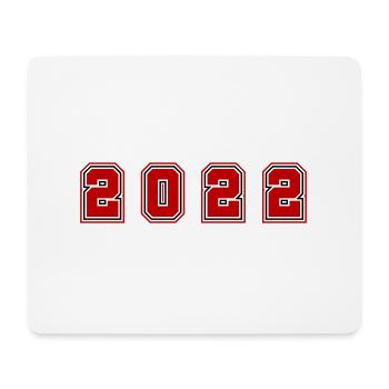 2022 Year Number - Mouse Pad (horizontal) - white - Front