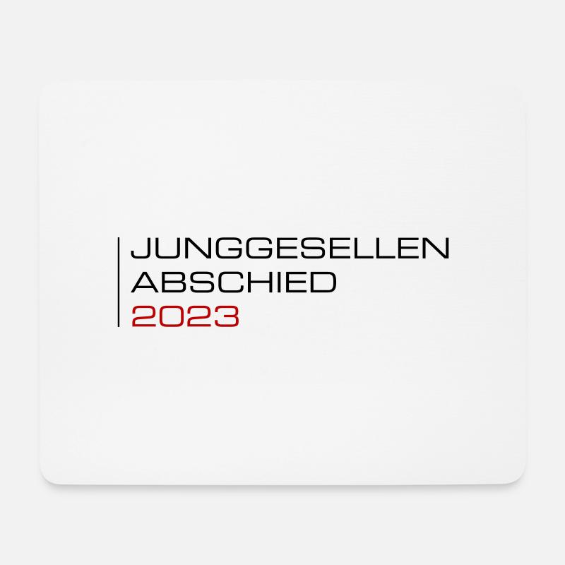 Junggesellen Abschied 2023 - Mousepad (Querformat) - Weiß