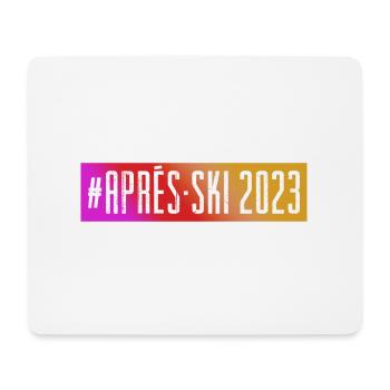 Après-ski 2023 - Tapis de souris (format paysage) - blanc - Devant