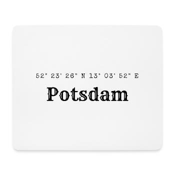 Potsdam coordinates - Mouse Pad (horizontal) - white - Front