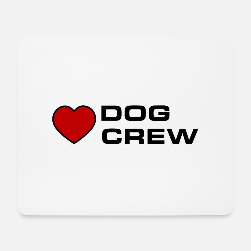 Dog Crew - Mousepad (Querformat) - Weiß
