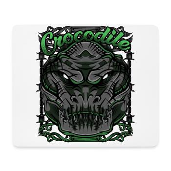 Krokodil Modern - Mousepad (Querformat) - Weiß - Vorne