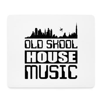 Old Skool House Music | Musik Skyline DJ Geschenk - Mousepad (Querformat) - Weiß - Vorne