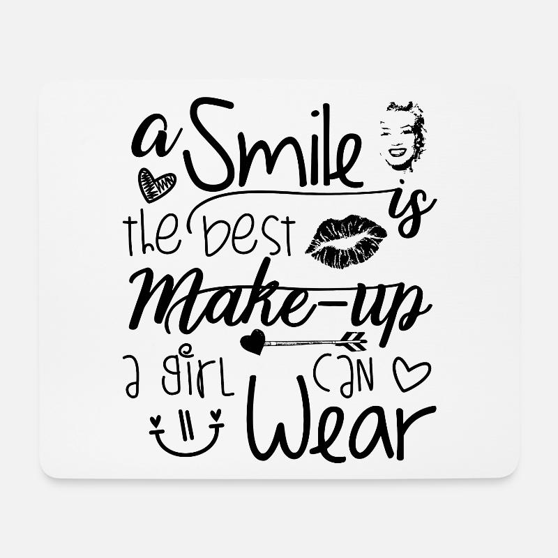 Make up - Mouse Pad (horizontal) - white