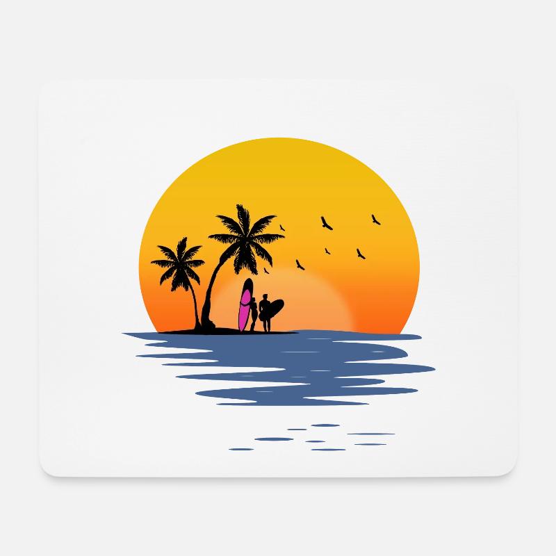 Beach - Mouse Pad (horizontal) - white