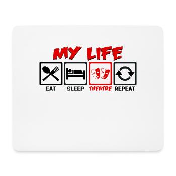 theatre - Mouse Pad (horizontal) - white - Front