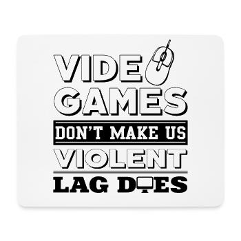 Gamer - Mousepad (Querformat) - Weiß - Vorne