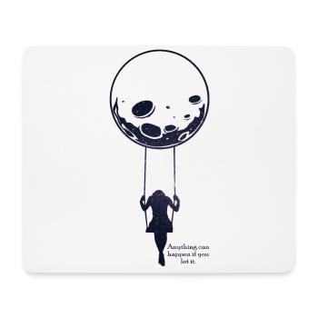 Moon rocking - Mouse Pad (horizontal) - white - Front