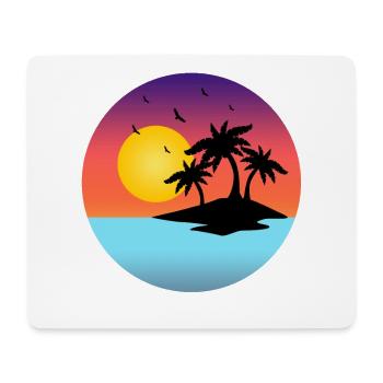 Strand - Mousepad (Querformat) - Weiß - Vorne