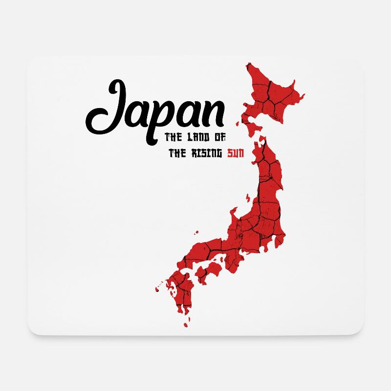 Contour du pays Japon cadeau Nihon-koku Tokyo Osaka - Tapis de souris (format paysage) - blanc