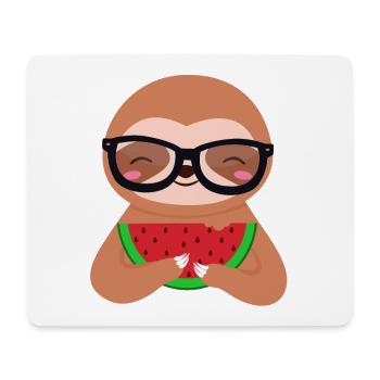 Faultiere - Mousepad (Querformat) - Weiß - Vorne