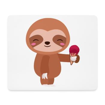 Faultiere - Mousepad (Querformat) - Weiß - Vorne