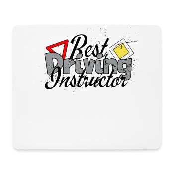 cooles Fahrlehrer Fahrschule Fahrlehrerin Geschenk - Mousepad (Querformat) - Weiß - Vorne