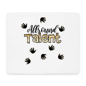 cool all-round talent all-rounder mother gift - Mouse Pad (horizontal) - white - Front