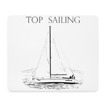 VOILE DE YACHT TOP VOILE - Tapis de souris (format paysage) - blanc - Devant