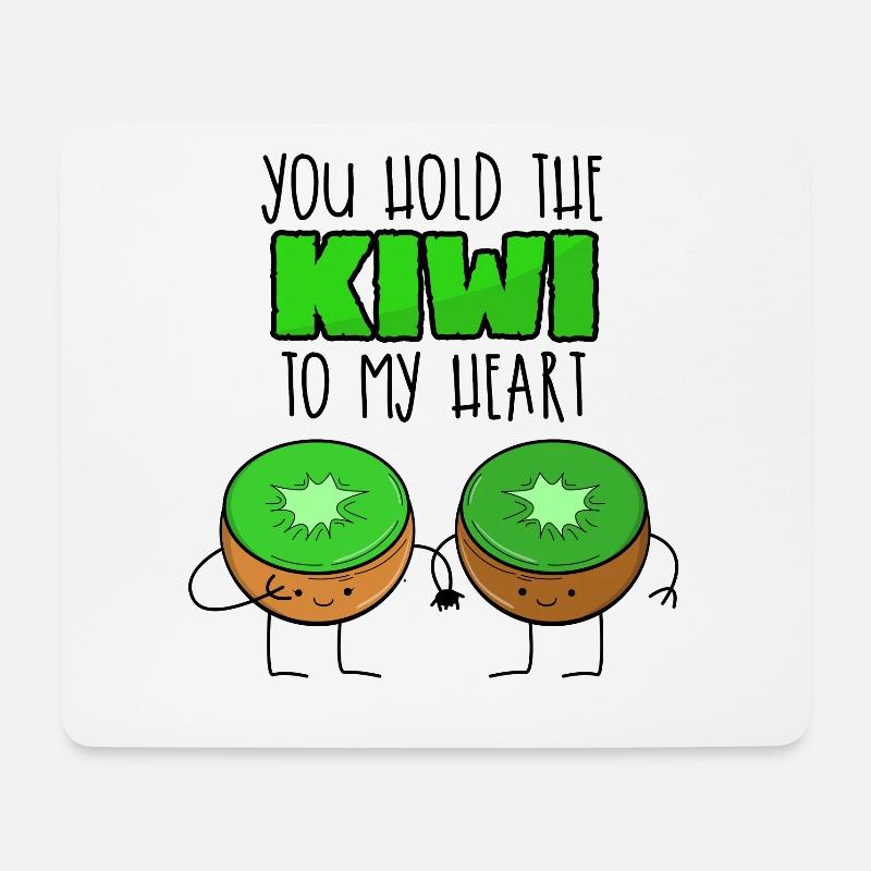 Kiwi - Mousepad (Querformat) - Weiß