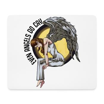 Weeping Angel Guardian Angel Angel Wings gift - Mouse Pad (horizontal) - white - Front