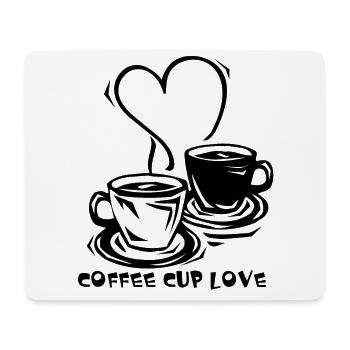 Kaffee - Mousepad (Querformat) - Weiß - Vorne