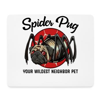 Niedlicher Spinnen Mops Hundehalter Tier Geschenk - Mousepad (Querformat) - Weiß - Vorne