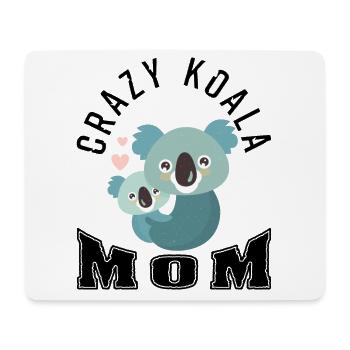 Crazy Koala Mom - Mouse Pad (horizontal) - white - Front