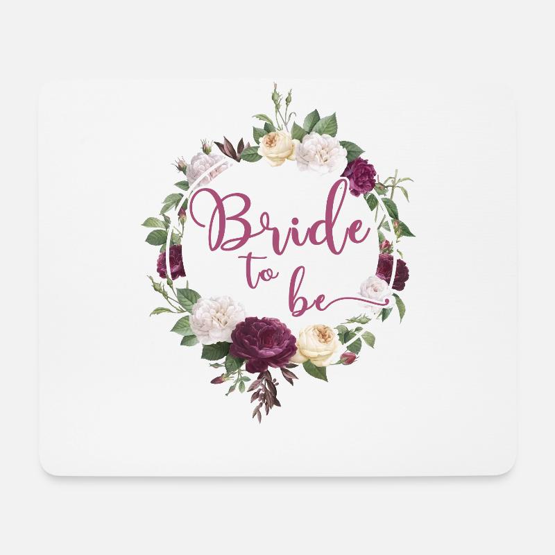 Bride to be Braut JGA Wedding Hochzeit Feier - Mousepad (Querformat) - Weiß
