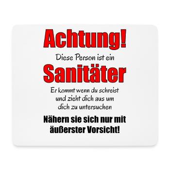 Sprüche für Rettungssanitäter Sanitäter Geschenk - Mousepad (Querformat) - Weiß - Vorne