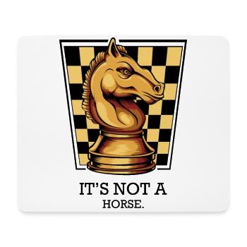 Schach Springer Pferd Lustige Sprüche GeschenkIdee - Mousepad (Querformat) - Weiß - Vorne