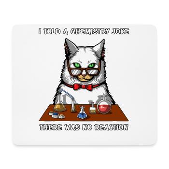 Chat Chimie Professeur Blague Pas De Réaction Blague Drôle - Tapis de souris (format paysage) - blanc - Devant