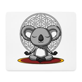 Cute Koala Bear Zen Yoga Meditation - Mouse Pad (horizontal) - white - Front