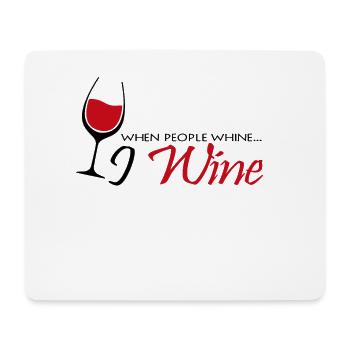 vin - Tapis de souris (format paysage) - blanc - Devant