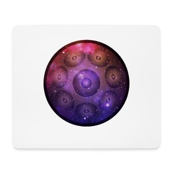 Wunderschönes Handpan Hang Universum Shirt Design - Mousepad (Querformat) - Weiß - Vorne