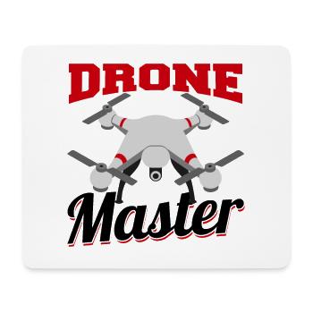 Drone Master | Pilote de drone - Tapis de souris (format paysage) - blanc - Devant